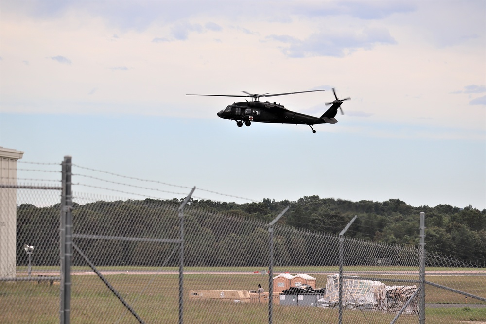 UH-60 Blackhawk Ops for CSTX 86-19-04, Global Medic at Fort McCoy