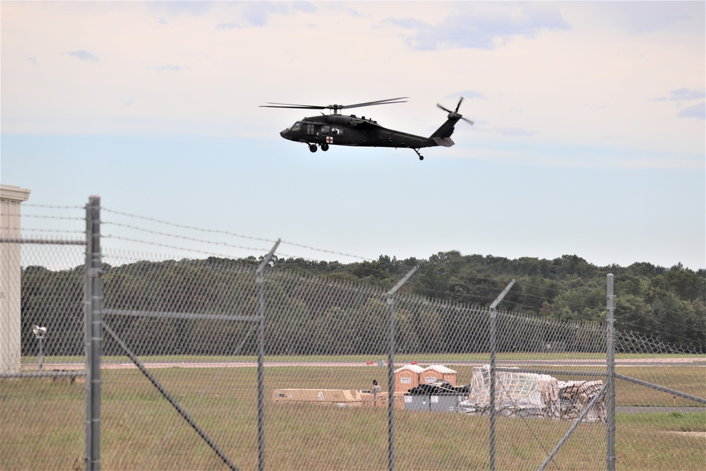 UH-60 Blackhawk Ops for CSTX 86-19-04, Global Medic at Fort McCoy