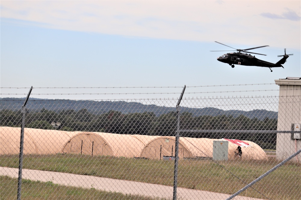 UH-60 Blackhawk Ops for CSTX 86-19-04, Global Medic at Fort McCoy