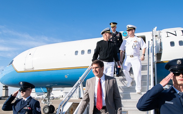 SecDef Arrives in Newport, RI