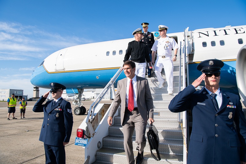 SecDef Arrives in Newport, RI