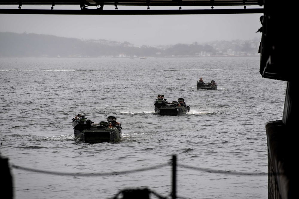 USS Carter Hall (LSD 50) Conducts AAV Operations During UNITAS LX