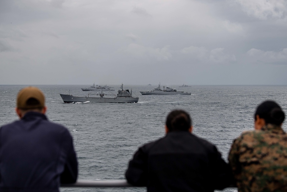 USS Carter Hall (LSD 50) Participates in a PHOTOEX during UNITAS LX