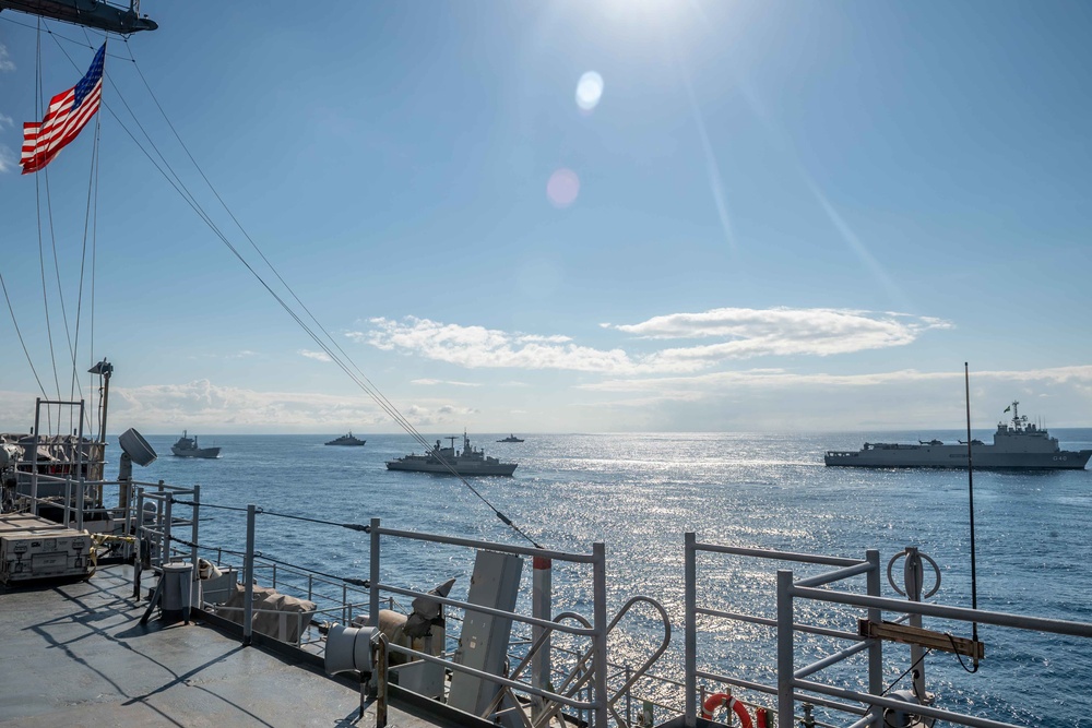 USS Carter Hall (LSD 50) Participates in a PHOTOEX during UNITAS LX