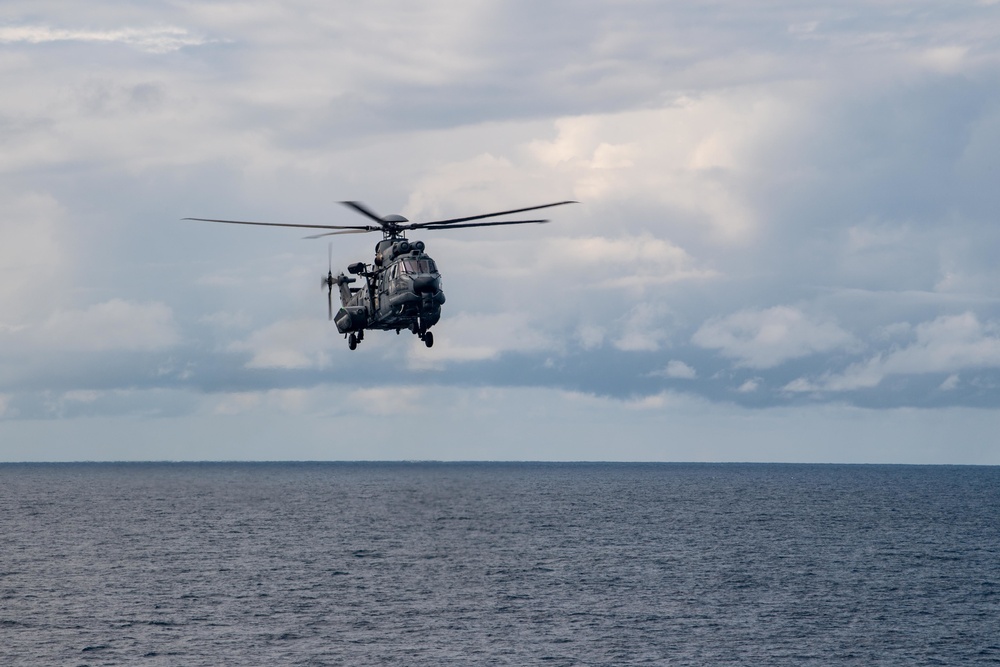 USS Carter Hall (LSD 50) Conducts Helicopter Operations during UNITAS LX