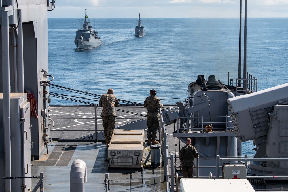 USS Carter Hall (LSD 50) Participates in a PHOTOEX during UNITAS LX