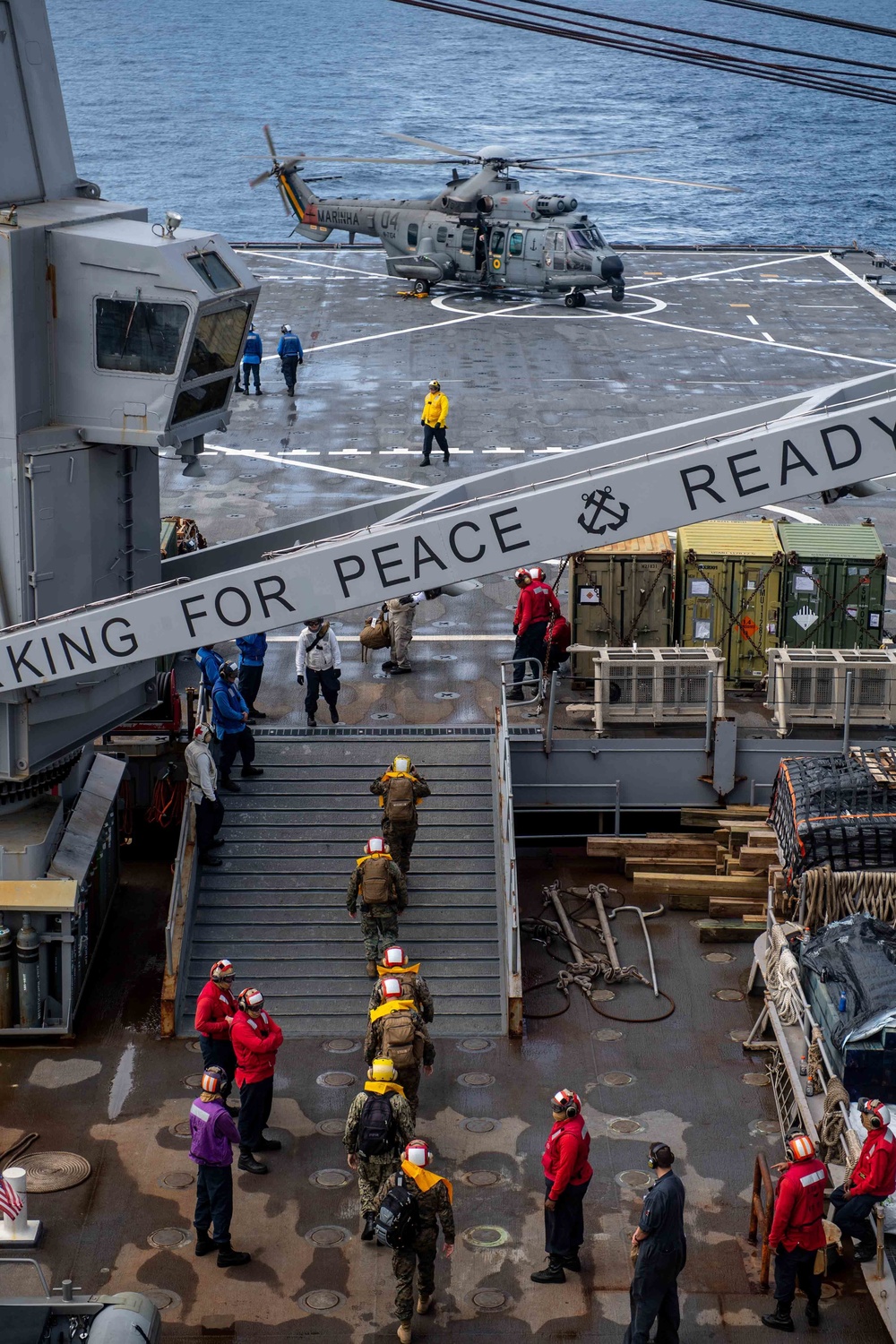 USS Carter Hall (LSD 50) Conducts Helicopter Operations during UNITAS LX