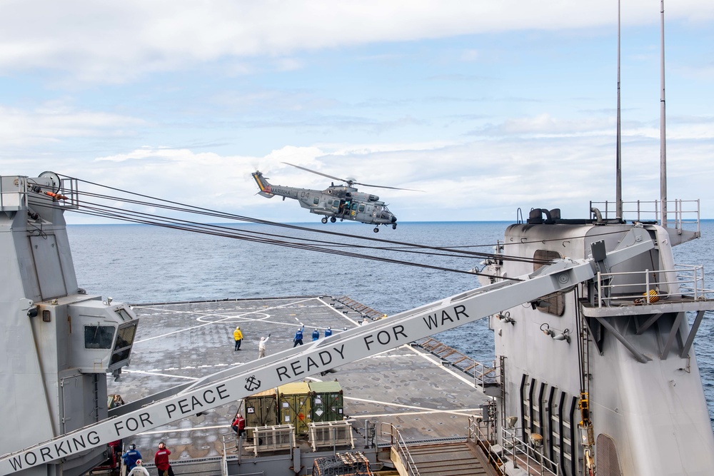 USS Carter Hall (LSD 50) Conducts Helicopter Operations during UNITAS LX