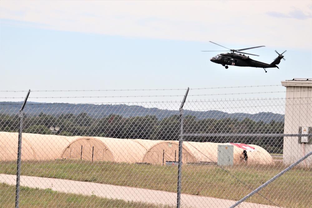 UH-60 Blackhawk Ops for CSTX 86-19-04, Global Medic at Fort McCoy