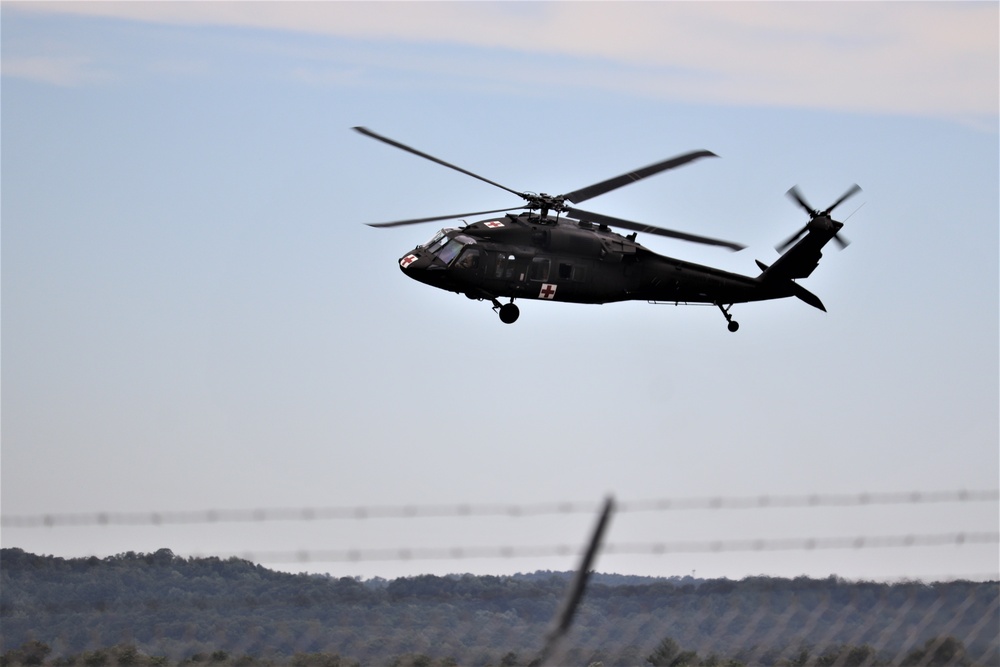 UH-60 Blackhawk Ops for CSTX 86-19-04, Global Medic at Fort McCoy