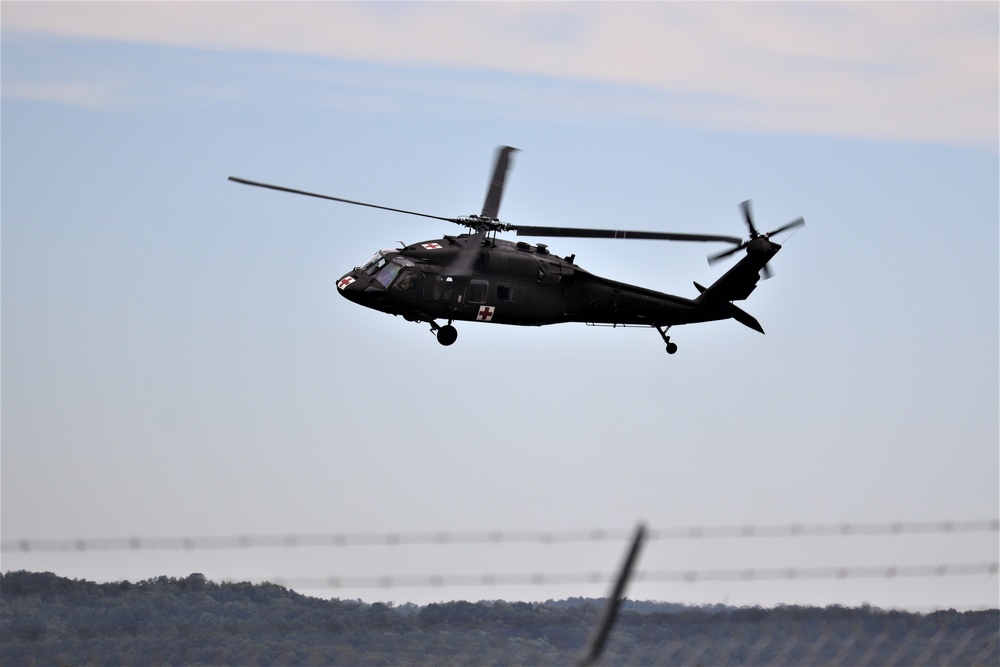 UH-60 Blackhawk Ops for CSTX 86-19-04, Global Medic at Fort McCoy