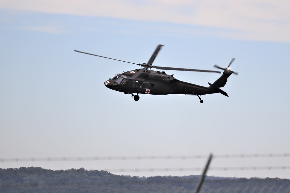 UH-60 Blackhawk Ops for CSTX 86-19-04, Global Medic at Fort McCoy