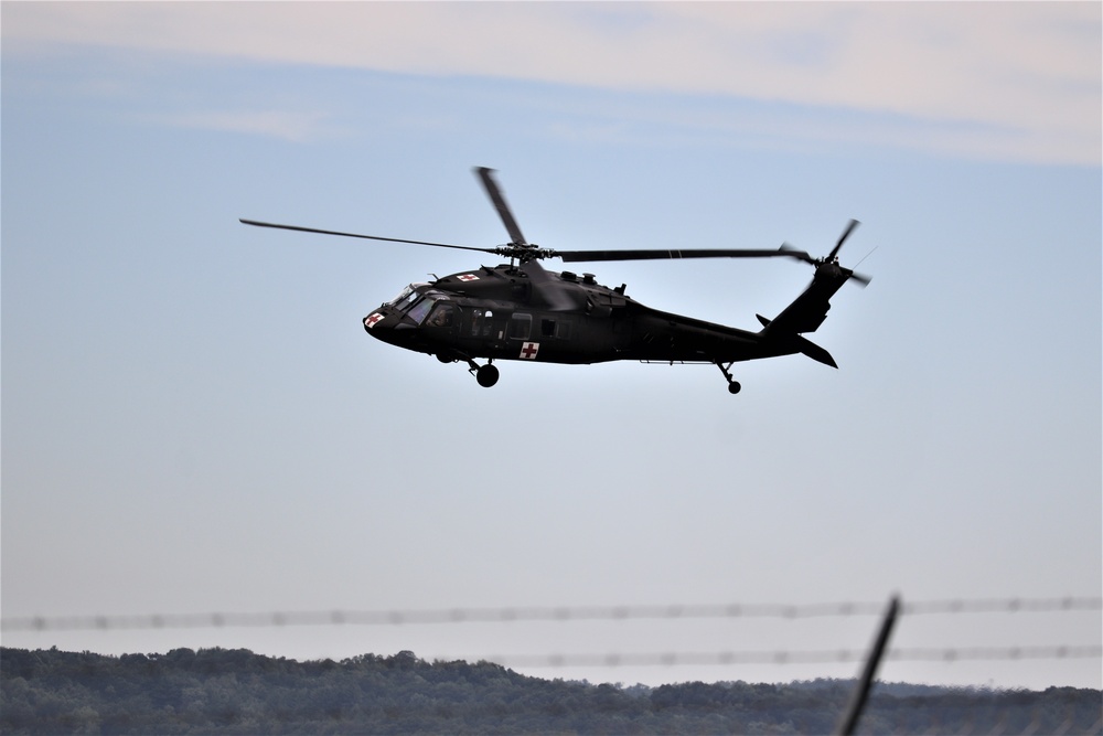 UH-60 Blackhawk Ops for CSTX 86-19-04, Global Medic at Fort McCoy