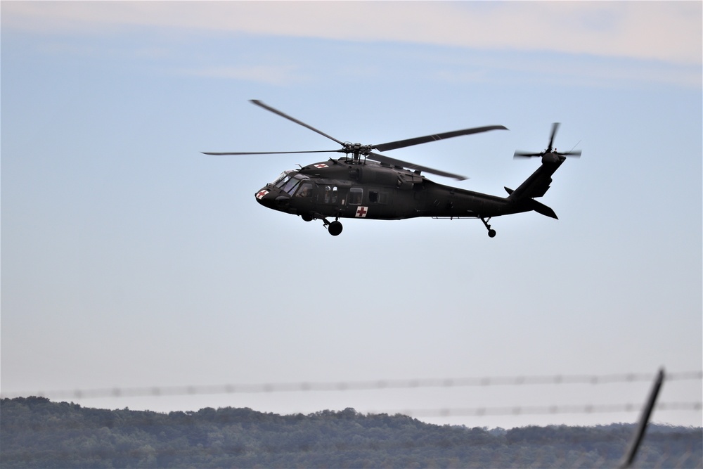 UH-60 Blackhawk Ops for CSTX 86-19-04, Global Medic at Fort McCoy