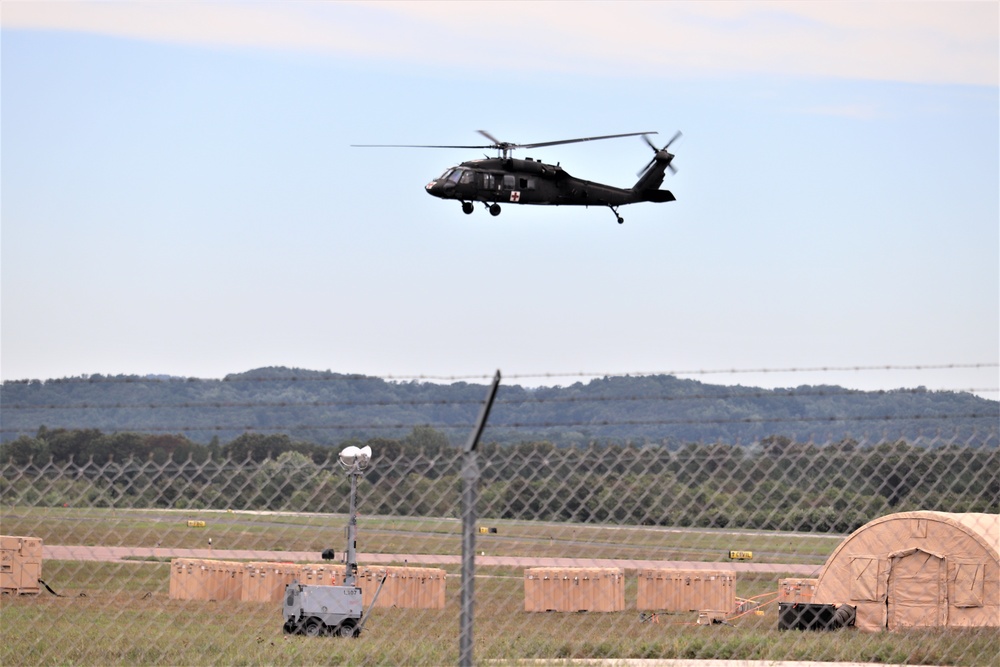 UH-60 Blackhawk Ops for CSTX 86-19-04, Global Medic at Fort McCoy