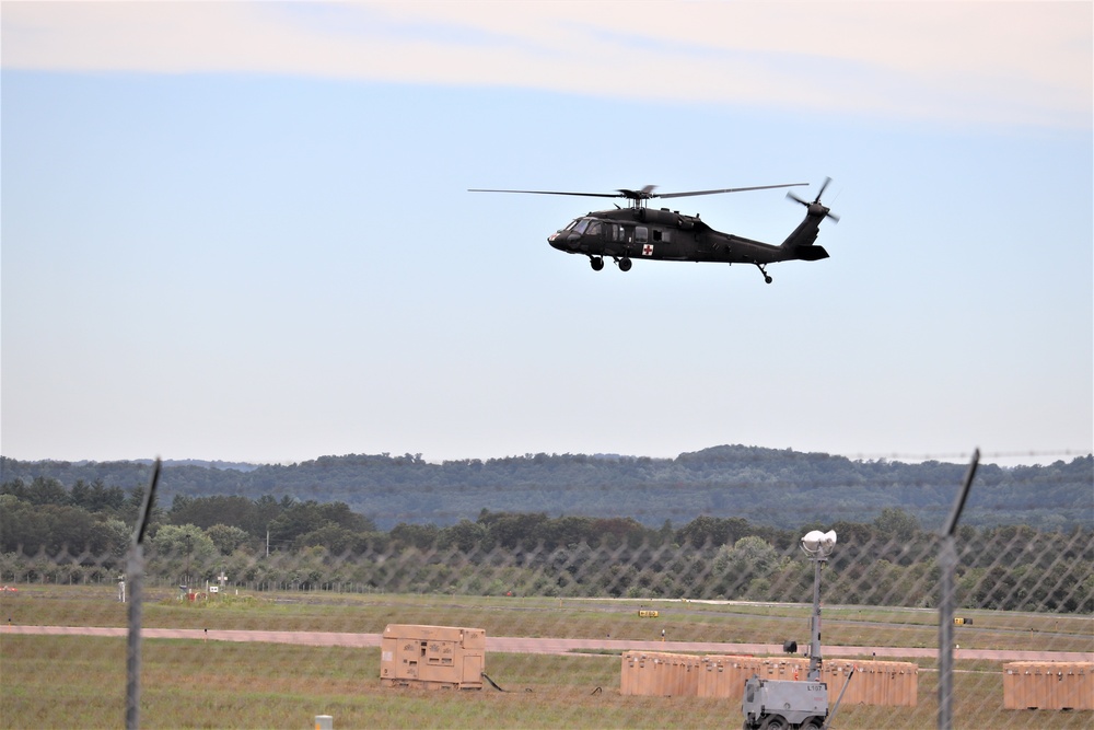 UH-60 Blackhawk Ops for CSTX 86-19-04, Global Medic at Fort McCoy