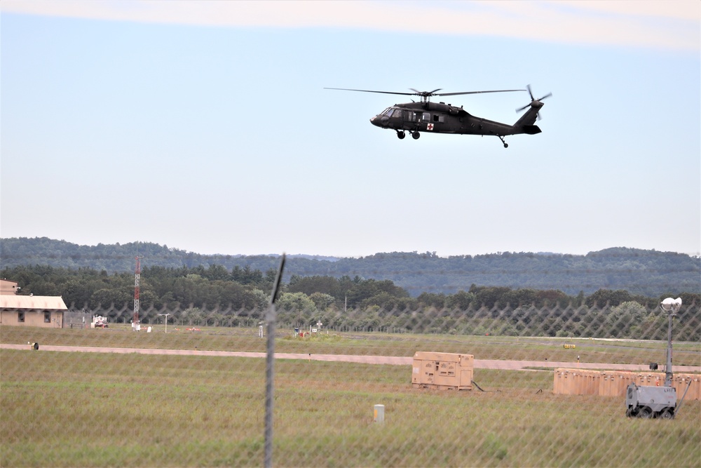 UH-60 Blackhawk Ops for CSTX 86-19-04, Global Medic at Fort McCoy