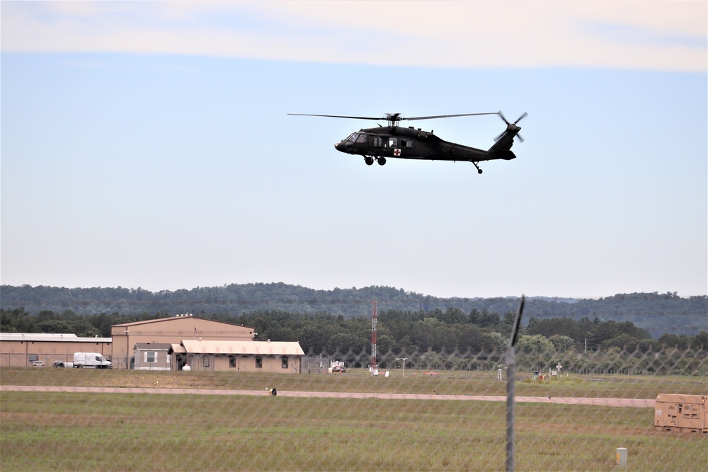 UH-60 Blackhawk Ops for CSTX 86-19-04, Global Medic at Fort McCoy