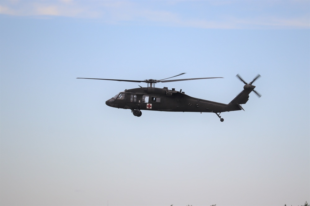 UH-60 Blackhawk Ops for CSTX 86-19-04, Global Medic at Fort McCoy