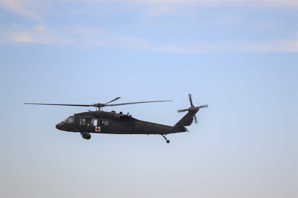 UH-60 Blackhawk Ops for CSTX 86-19-04, Global Medic at Fort McCoy