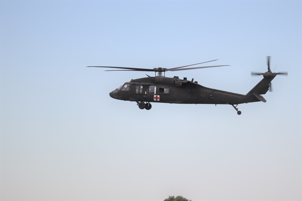 UH-60 Blackhawk Ops for CSTX 86-19-04, Global Medic at Fort McCoy