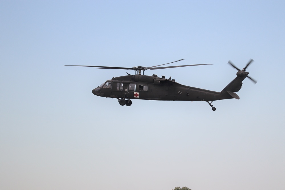 UH-60 Blackhawk Ops for CSTX 86-19-04, Global Medic at Fort McCoy