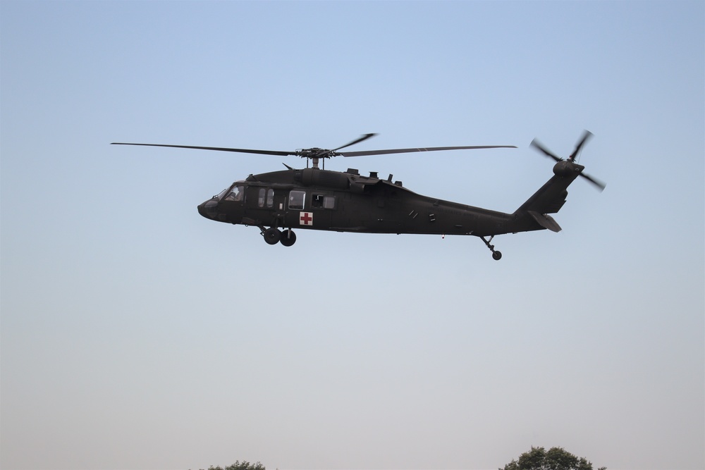 UH-60 Blackhawk Ops for CSTX 86-19-04, Global Medic at Fort McCoy