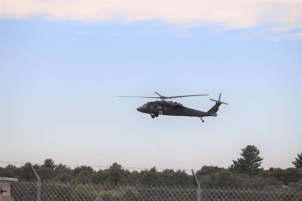 UH-60 Blackhawk Ops for CSTX 86-19-04, Global Medic at Fort McCoy