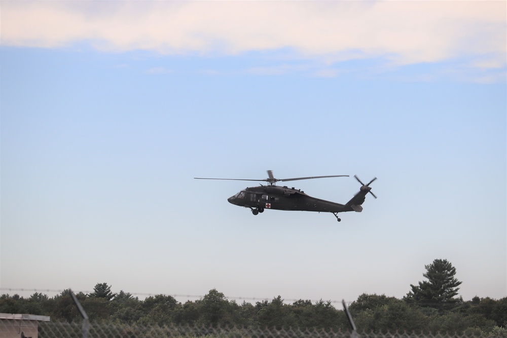 UH-60 Blackhawk Ops for CSTX 86-19-04, Global Medic at Fort McCoy