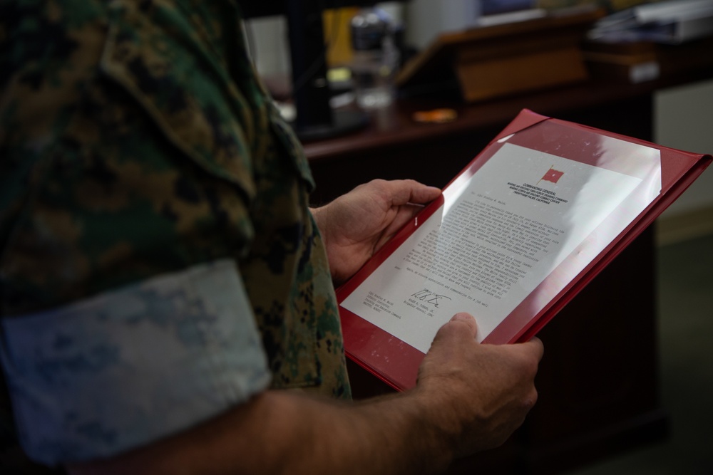 U.S. Marines Awarded Letter of Appreciation