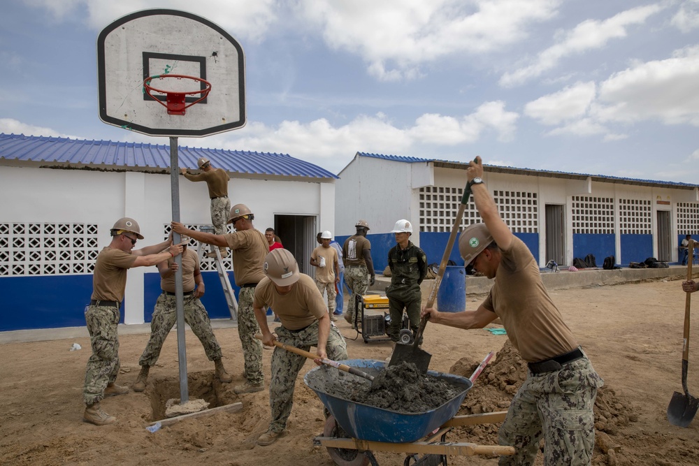 U.S. Navy Builds School for Indigenous Colombians