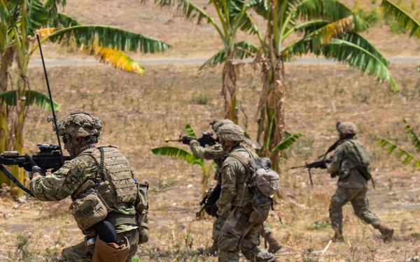 1-27 IN BN Wolfhounds conduct platoon Live-Fire Exercises at Garuda Shield 19