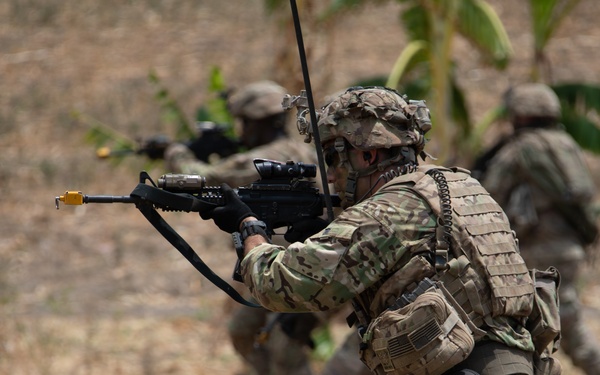 1-27 IN BN Wolfhounds conduct platoon Live-Fire Exercises at Garuda Shield 19