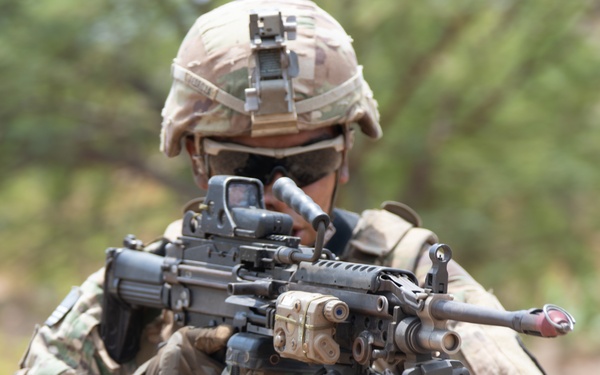 1-27 IN BN Wolfhounds conduct platoon Live-Fire Exercises at Garuda Shield 19