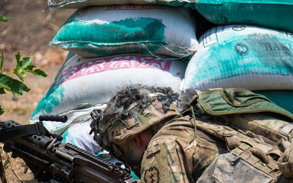 1-27 IN BN Wolfhounds conduct platoon Live-Fire Exercises at Garuda Shield 19