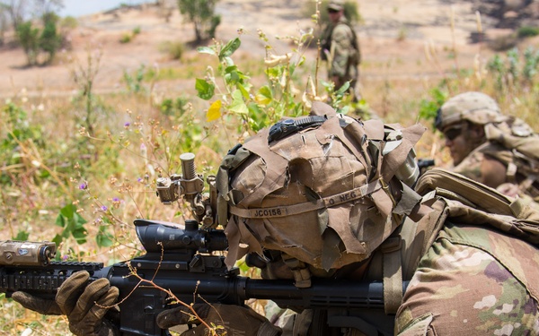 1-27 IN BN Wolfhounds conduct platoon Live-Fire Exercises at Garuda Shield 19