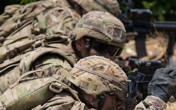 1-27 IN BN Wolfhounds conduct platoon Live-Fire Exercises at Garuda Shield 19