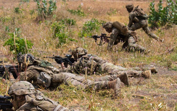1-27 IN BN Wolfhounds conduct platoon Live-Fire Exercises at Garuda Shield 19