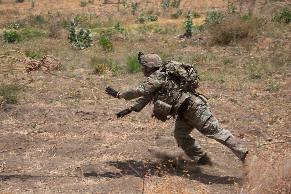 1-27 IN BN Wolfhounds conduct platoon Live-Fire Exercises at Garuda Shield 19