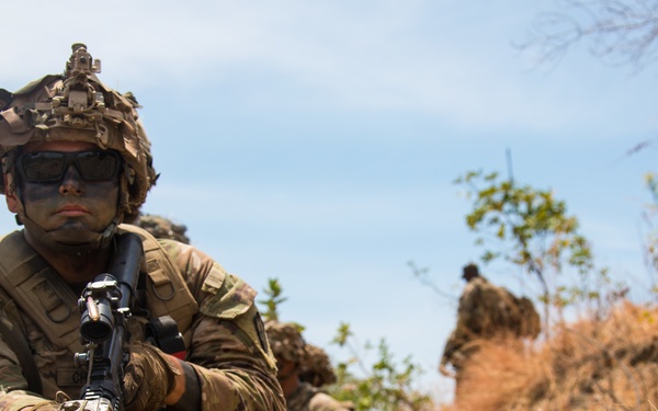 1-27 IN BN Wolfhounds conduct platoon Live-Fire Exercises at Garuda Shield 19
