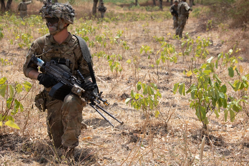 1-27 IN BN Wolfhounds conduct platoon Live-Fire Exercises at Garuda Shield 19