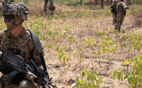 1-27 IN BN Wolfhounds conduct platoon Live-Fire Exercises at Garuda Shield 19