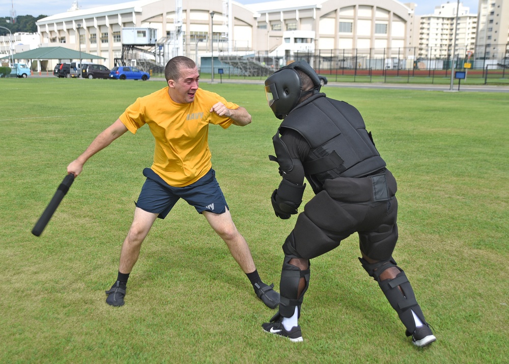 USS Blue Ridge Sailors Participate in Anti-Terrorism Force Protection Training