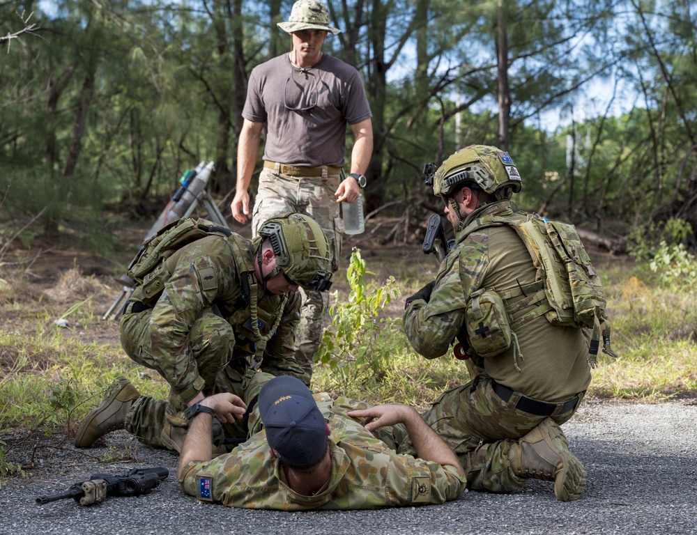 EODMU-5, Australian Clearance Diving Team One conduct direct-action tactical maneuvering during HYDRACRAB