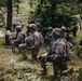 U.S. Army paratroopers set a screen and scan for enemy movement