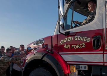 JB Charleston FD welcomes new trucks, honors past firefighters
