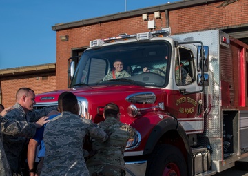 JB Charleston FD welcomes new trucks, honors past firefighters