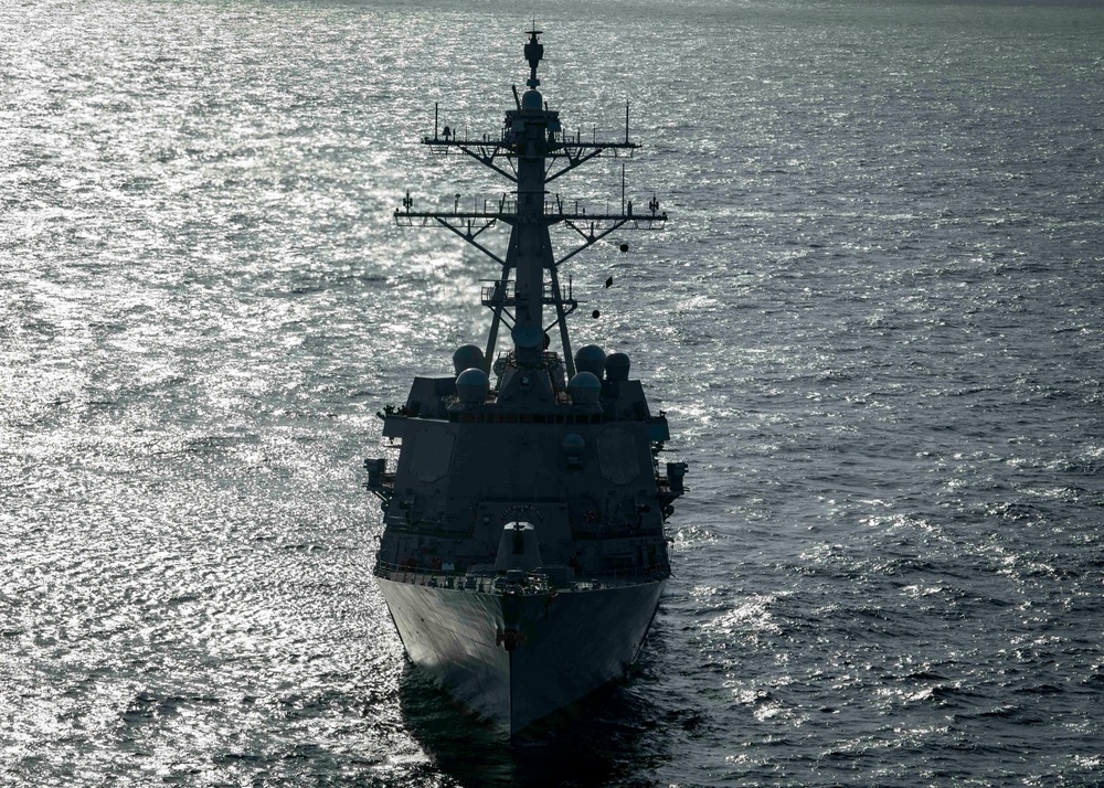 USS Gridley Transits the Atlantic Ocean