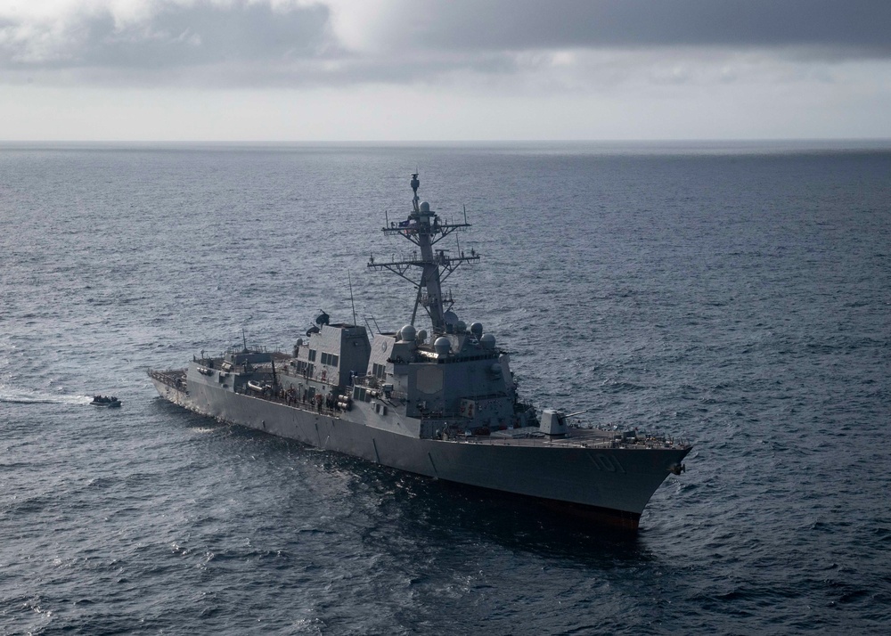 USS Gridley Conducts VBSS training exercises