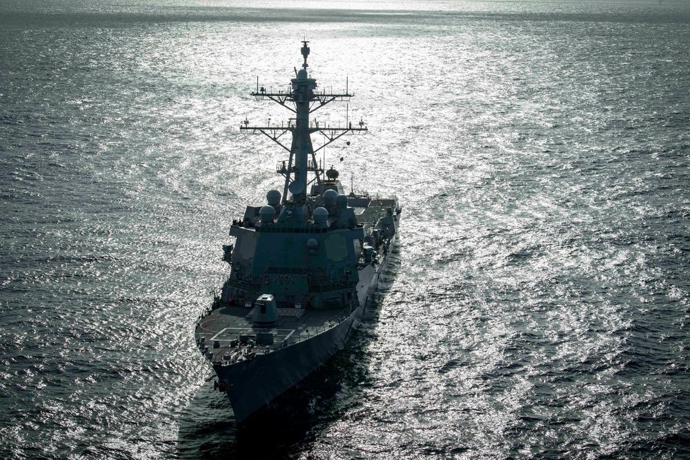 USS Gridley Transits the Atlantic Ocean